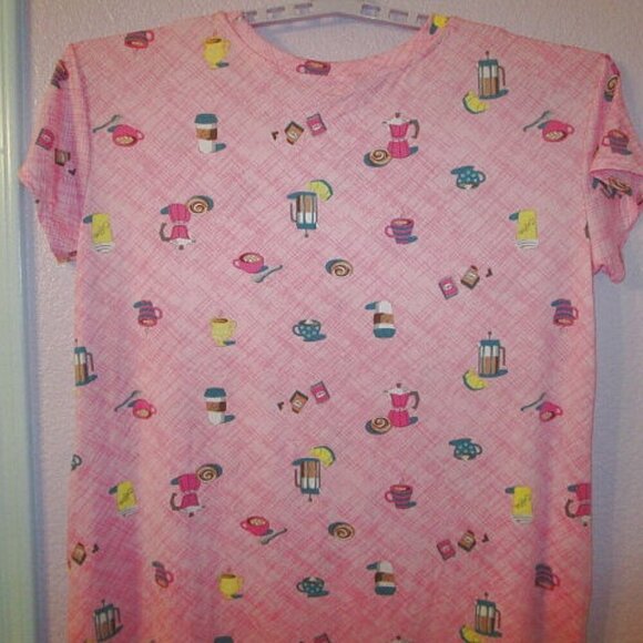 Joyspun COFFEE LOVERS Sleep Size L XL DRESS Soft JERSEY House POCKETS Coverup - Picture 8 of 9